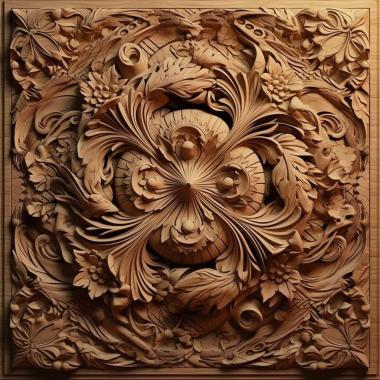 Patterns and decorations stl repeating 1 3d model
